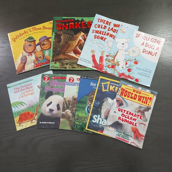 Reading Books Magazines Set of 10 Kids Boys Girls Adventure Nature Fiction - Picture 1 of 5
